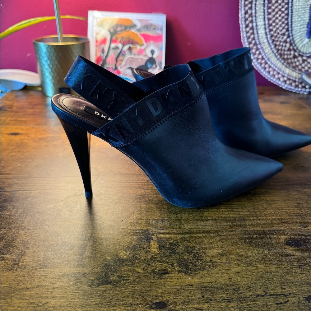 DKNY Black Women's Heeled Mules